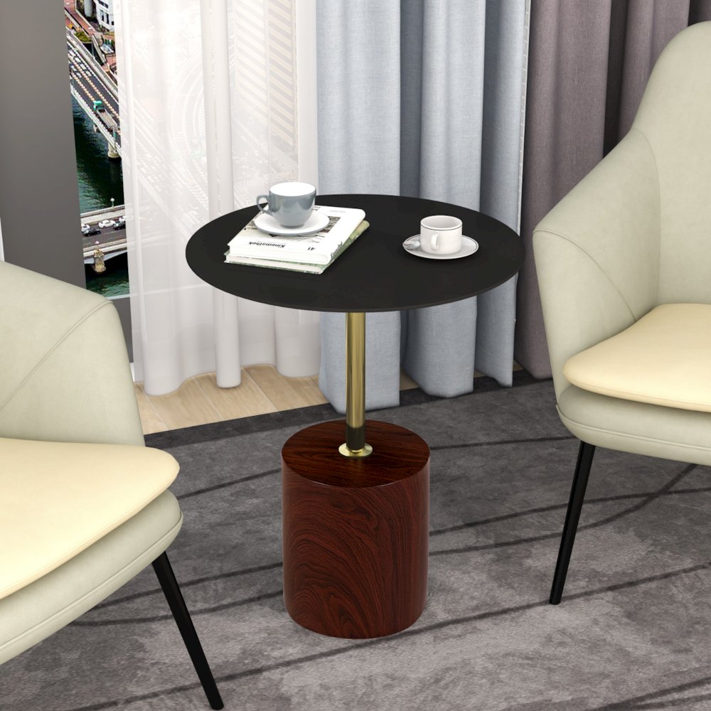 Malta Collection Modern End Table In Brown. Picture 18