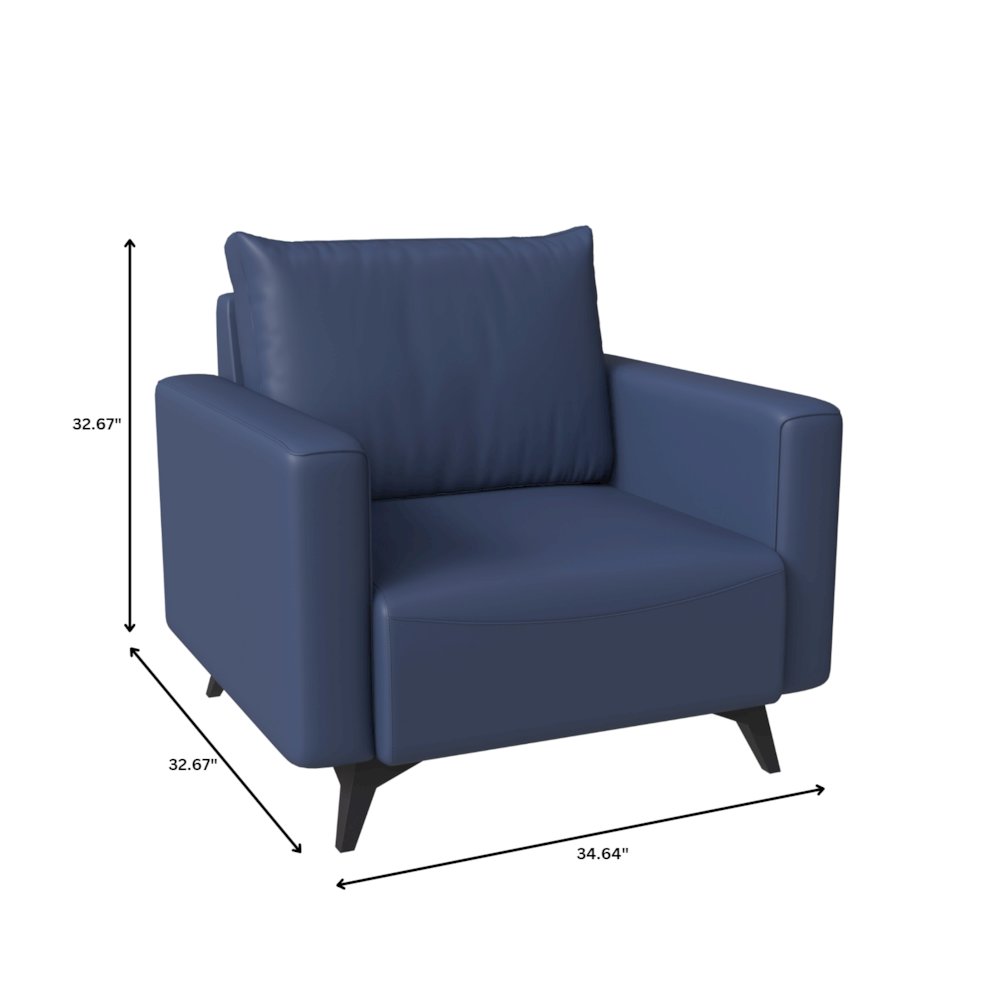 Inno Collection Single Seater Sofa In Dark Blue. Picture 11