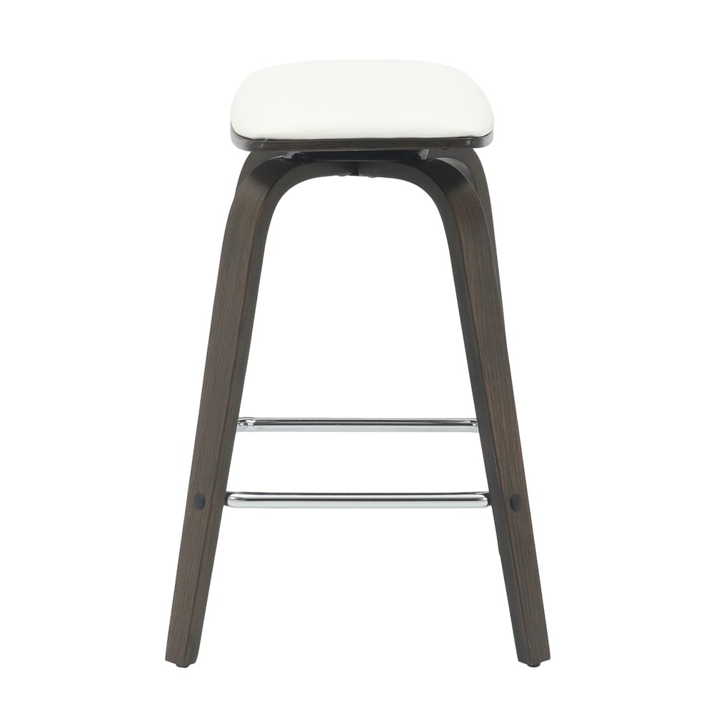 Wooden Counter Stool in White. Picture 6