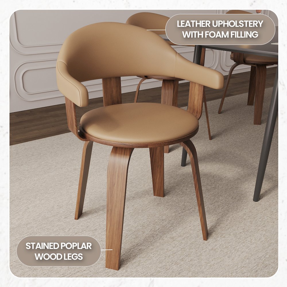 Modern Wooden Dining Chair. Picture 3