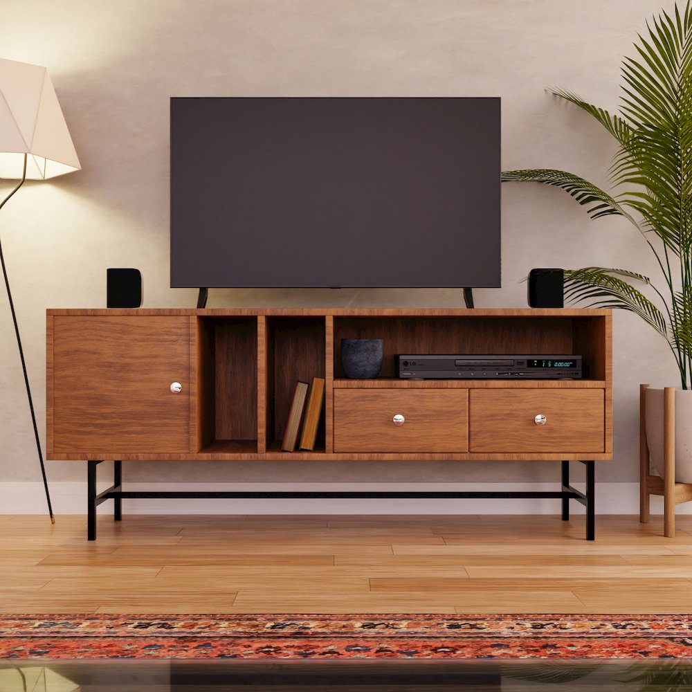 Rochester Modern Rectangular TV Stand. Picture 13