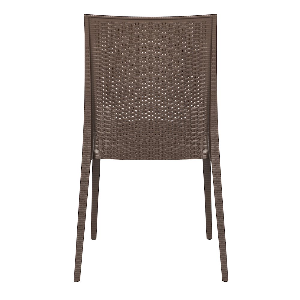 Weave Mace Indoor/Outdoor Dining Chair (Armless), Set of 4. Picture 5