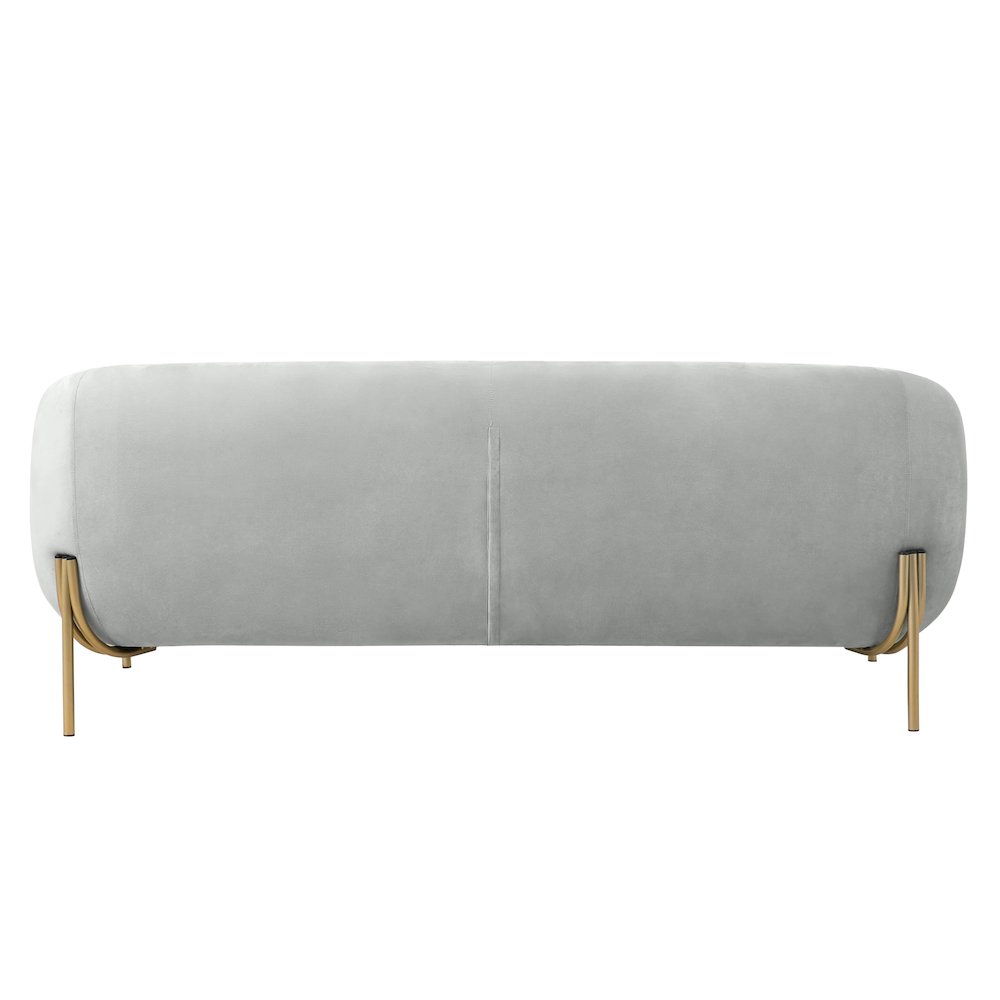 Zuno Three-Seater Sofa Upholstered in Velvet Wide Couch. Picture 10