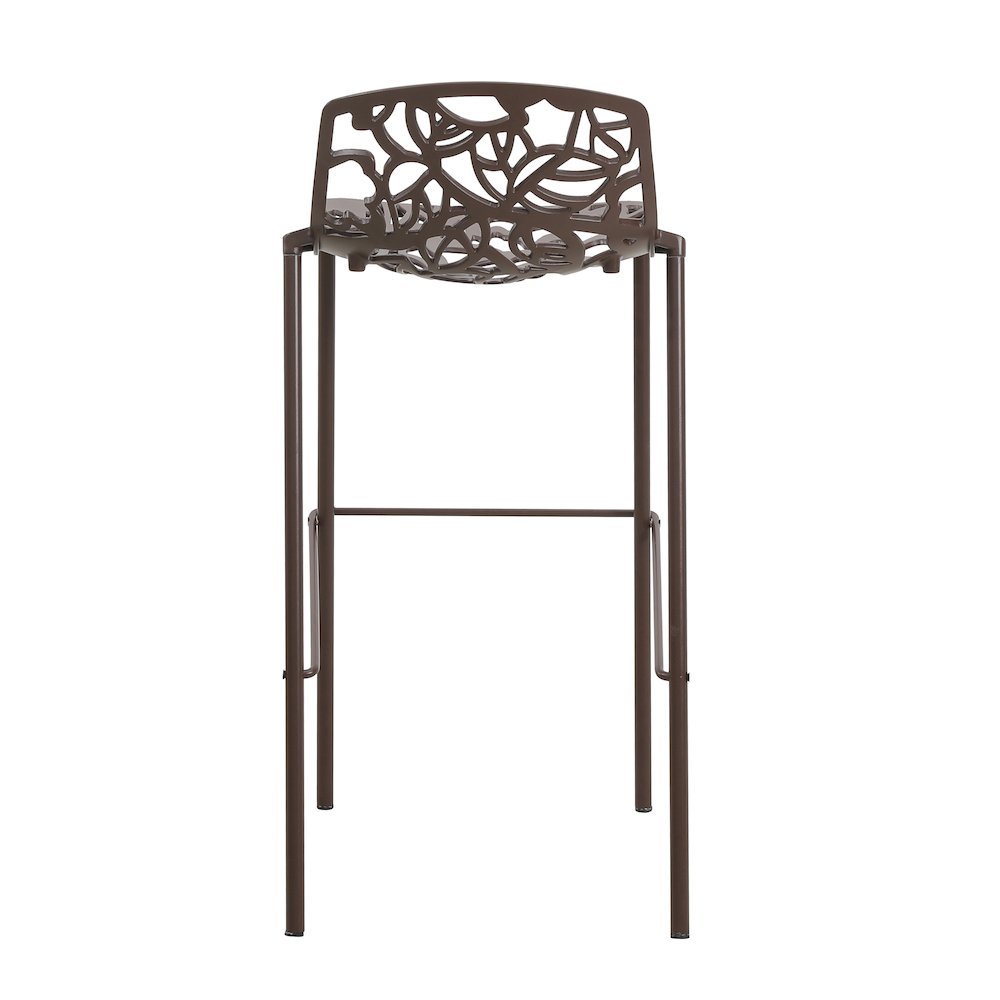 Devon Mid-Century Modern Aluminum Bar Stool. Picture 10