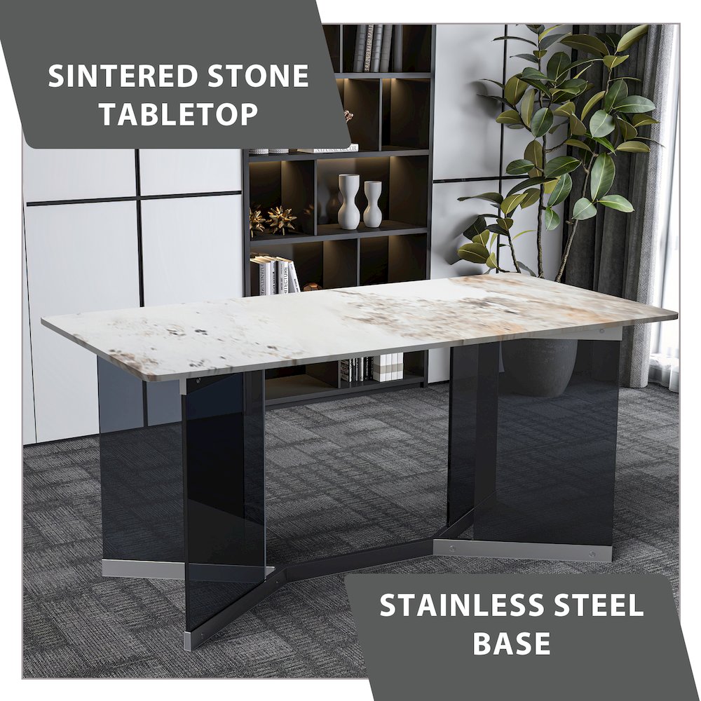 Oryn Series Modern Dining Table. Picture 8