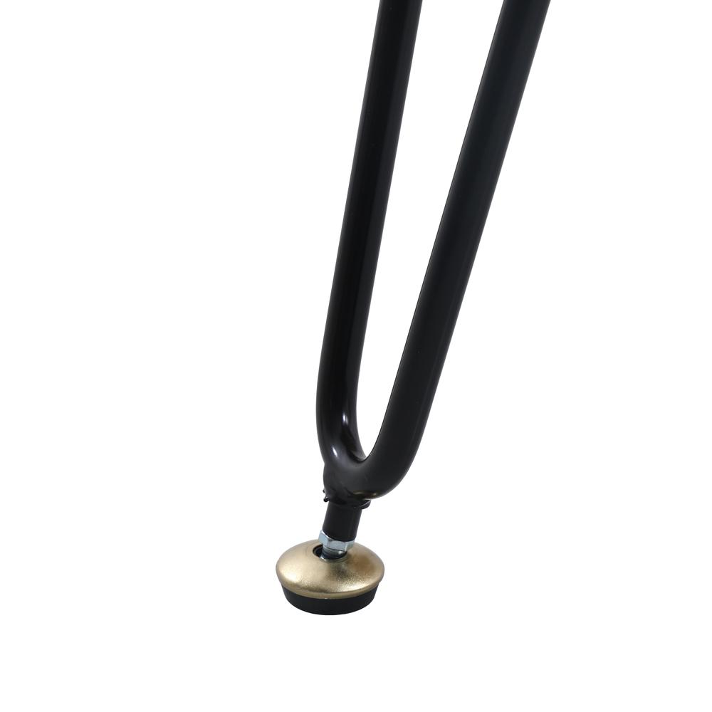 Elmwood Modern Wood Top Coffee Table With Iron Base. Picture 6