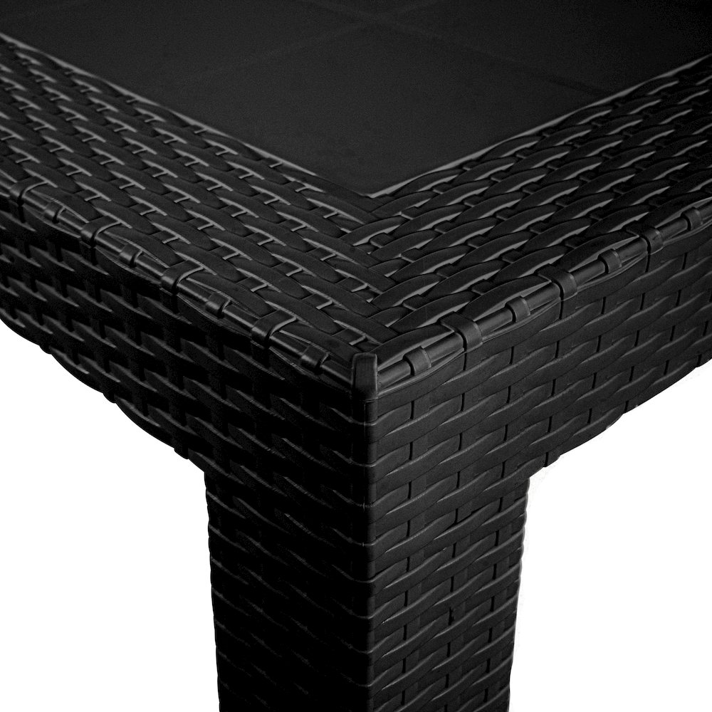 Mace Weave Design Outdoor Dining Table. Picture 7