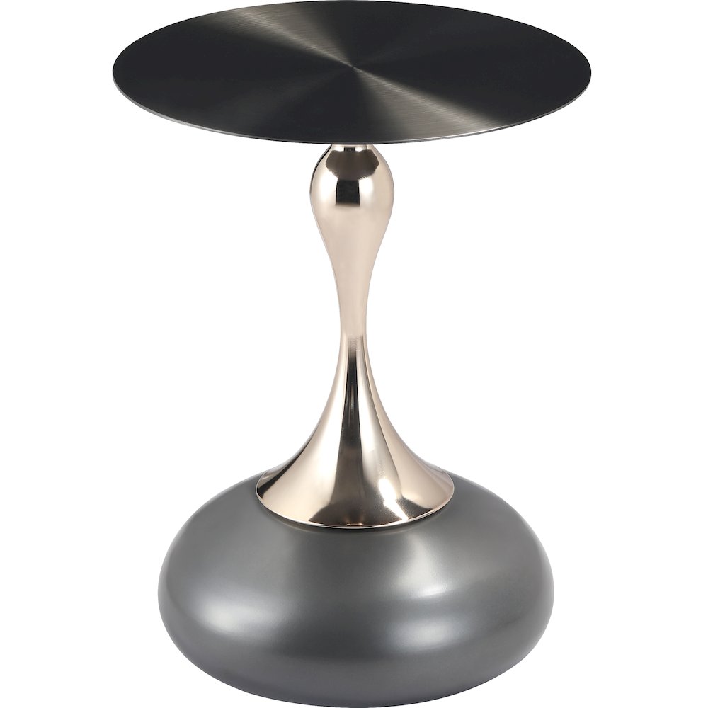 Savoy Collection Modern End Table In Grey. Picture 1