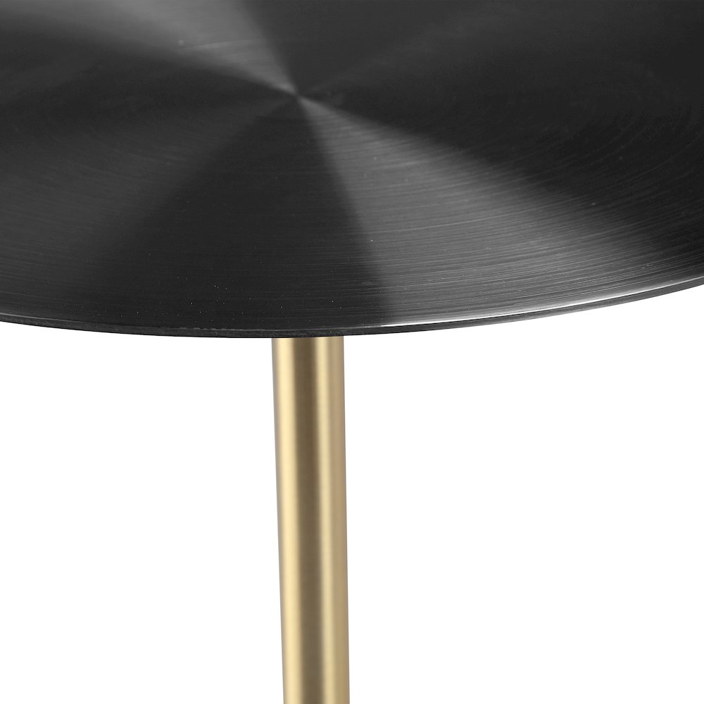 Malta Collection Modern End Table In Black. Picture 14