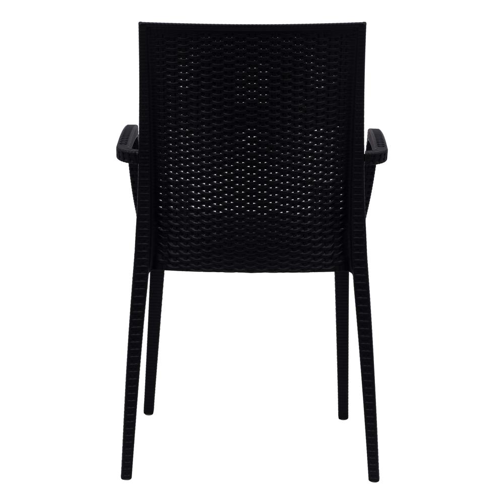 Mace Mid-Century 7-Piece Rectangular Outdoor Dining Set with 4 Side Chairs. Picture 11