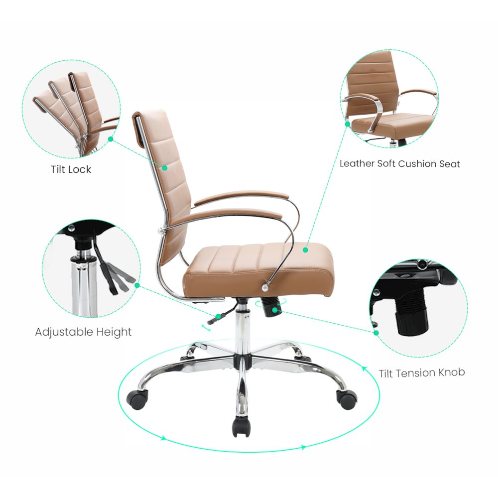 Benmar Leather Office Chair. Picture 16