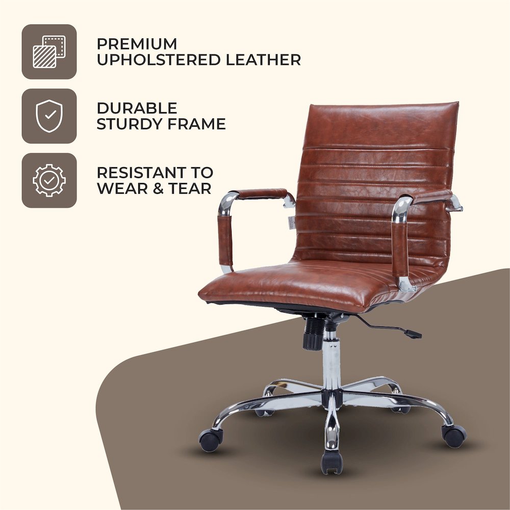 Harris Modern Adjustable Office Executive Swivel Chair Task Office Chair. Picture 33