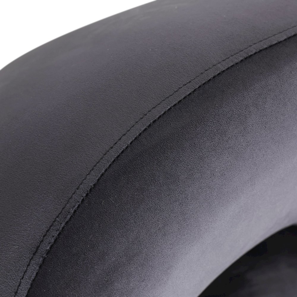 Faze Collection Modern Single Seater Sofa in Black Velvet. Picture 5