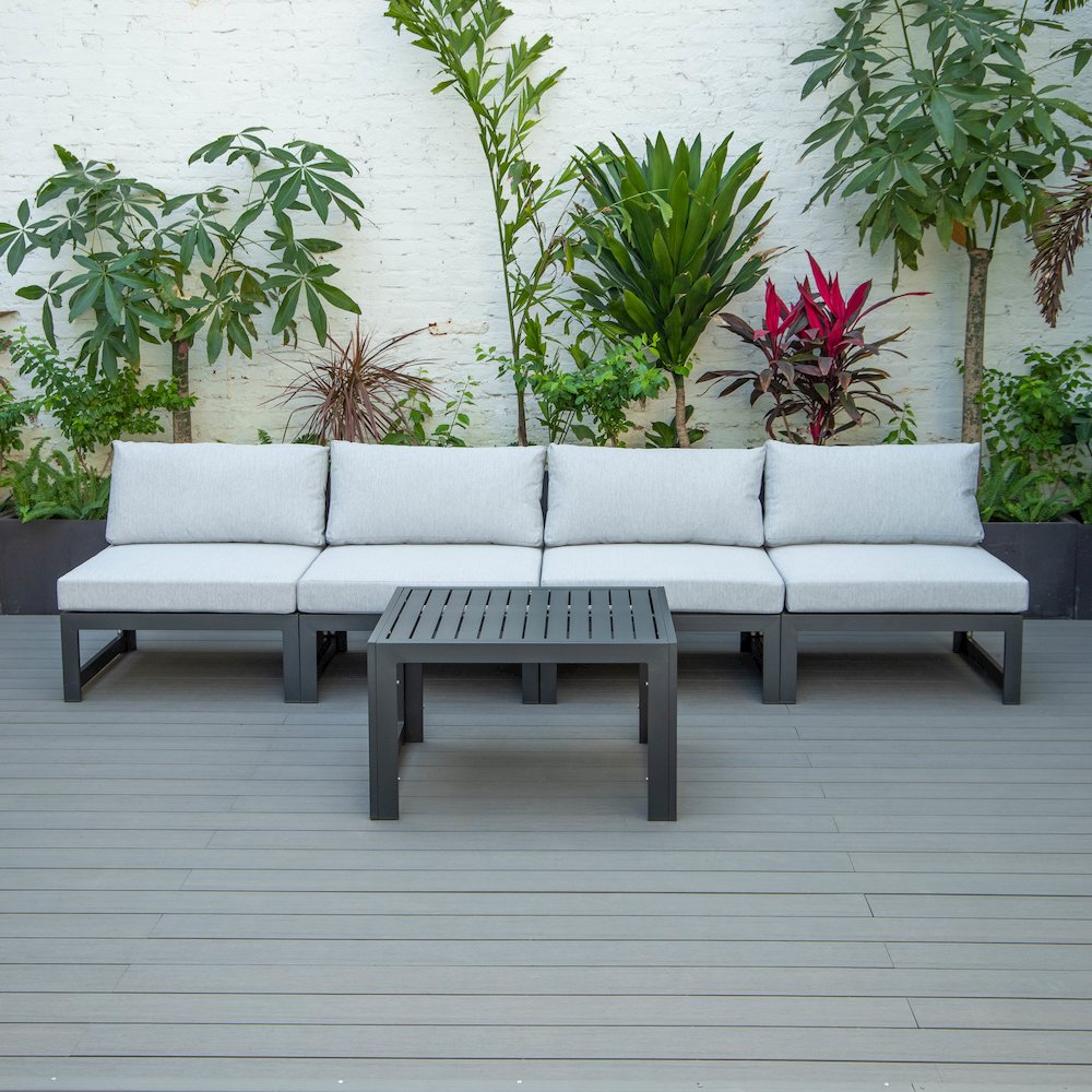 Chelsea 5-Piece Middle Patio Chairs and Coffee Table. Picture 3