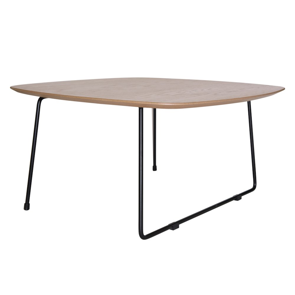 Pemborke Mid Century Modern Square Coffee Table in Natural Wood. Picture 16