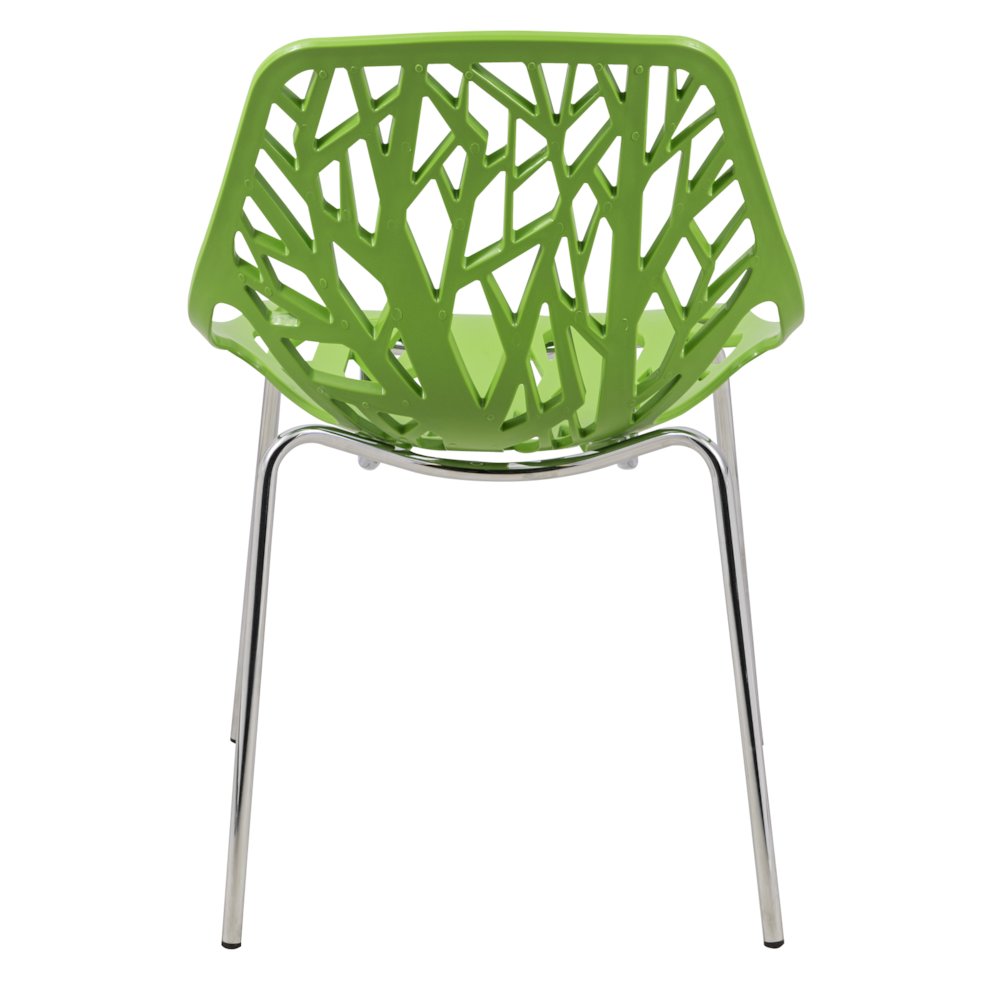 Modern Asbury Dining Chair w/ Chromed Legs. Picture 5