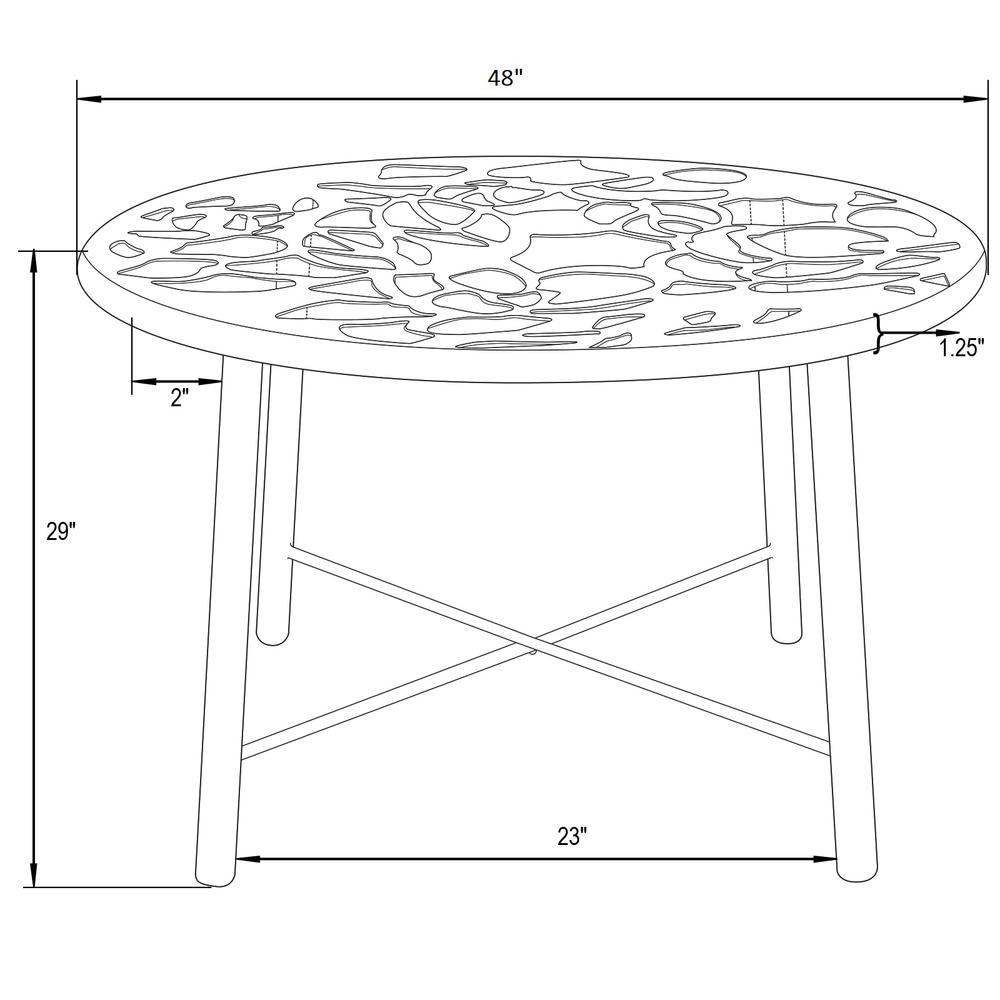 3-Piece Aluminum Outdoor Patio Dining Set with Table and 6 Stackable Chairs. Picture 10