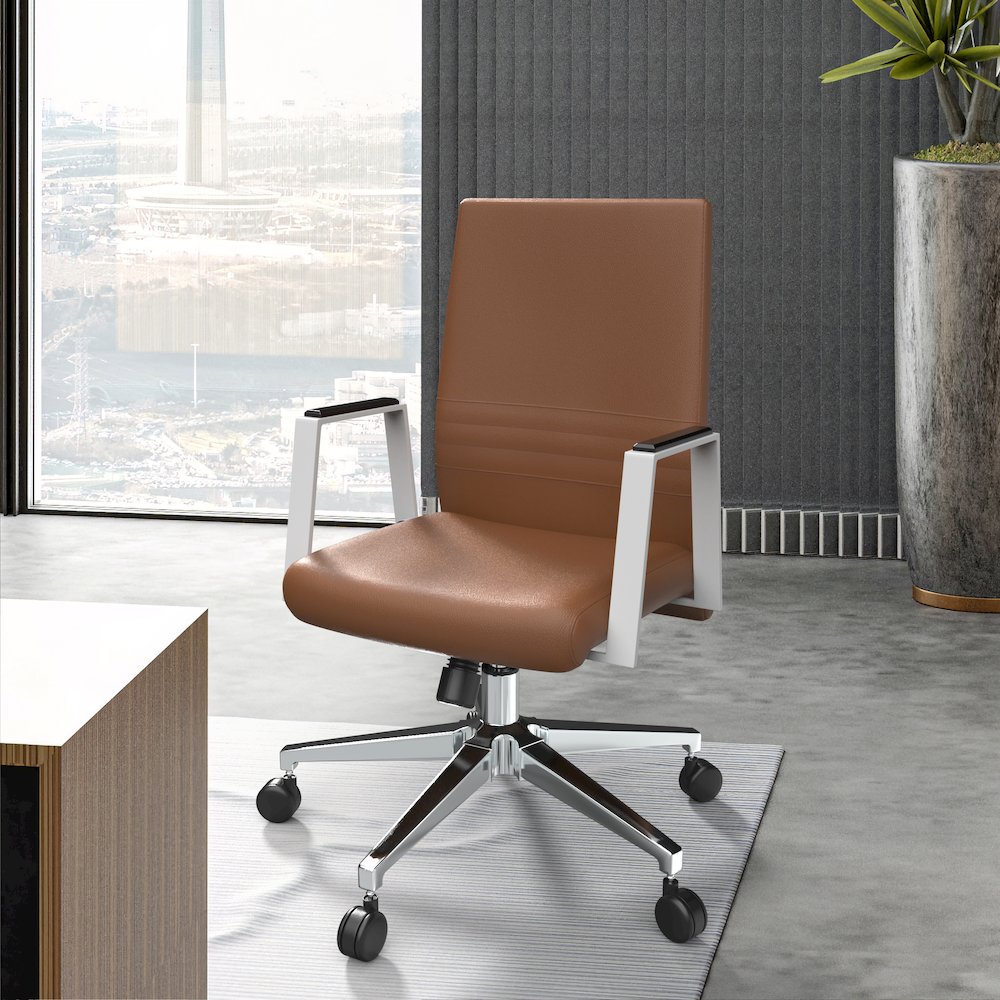Aleen Office Chair in Dark Brown. Picture 25