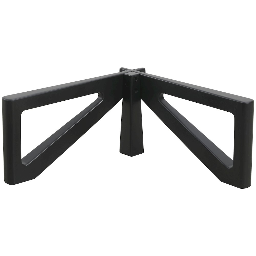 Imperial Triangle Coffee Table Base in Black. Picture 1