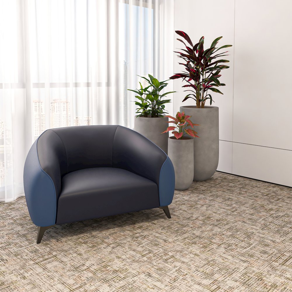 Opula Collection Single Seater Sofa In Blue. Picture 7