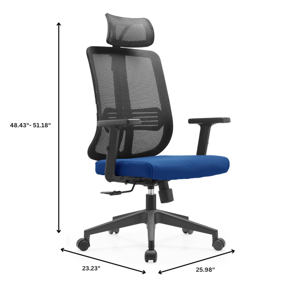 Office Nift Series Office Task Chair In Blue. Picture 11