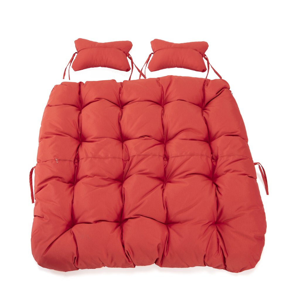 Wicker 2 Person Double Folding Hanging Egg Swing Cushion. Picture 6