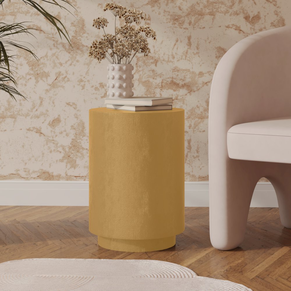 Modern Side End Table Ramble Series In Beige. Picture 9