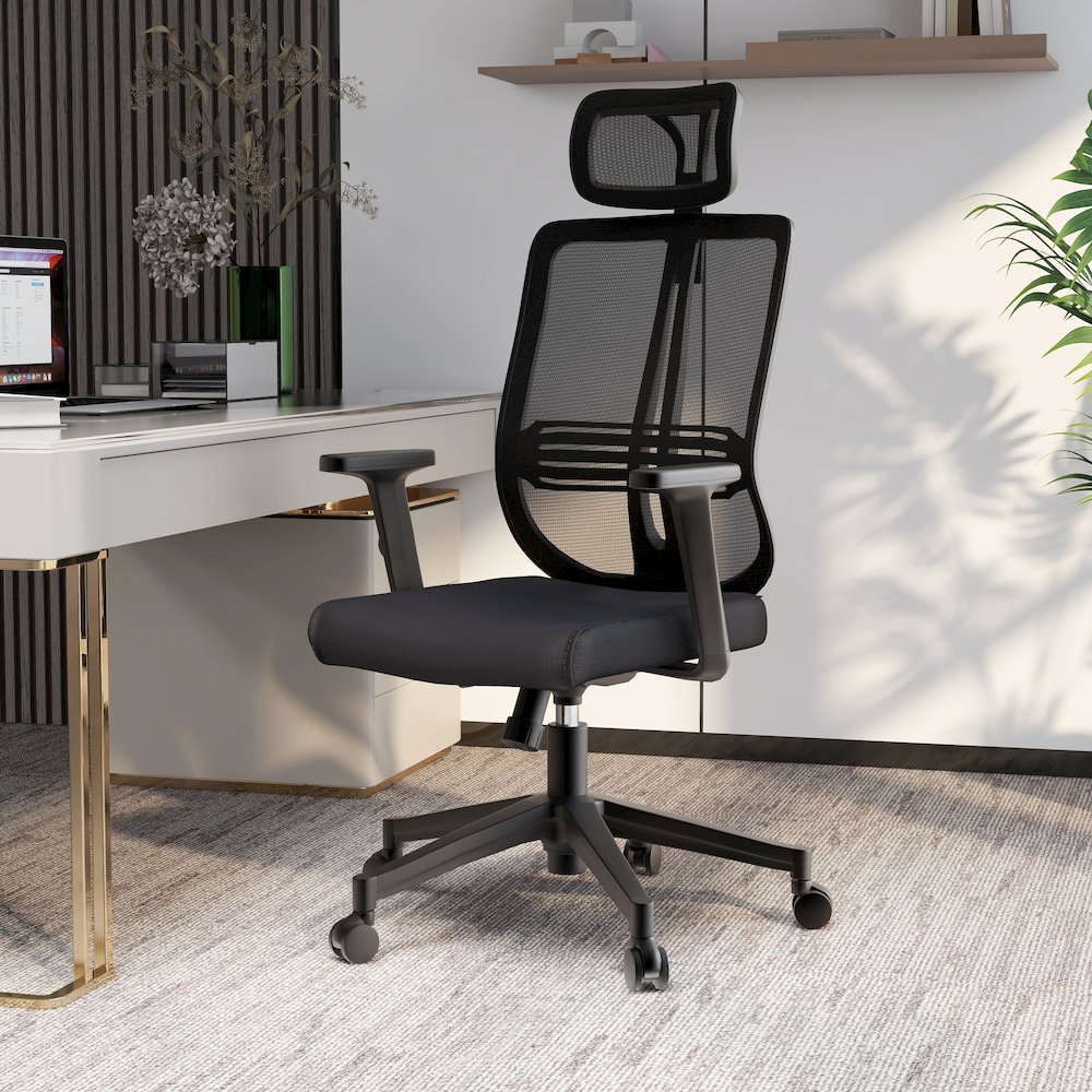 Office Nift Series Office Task Chair In Black. Picture 6