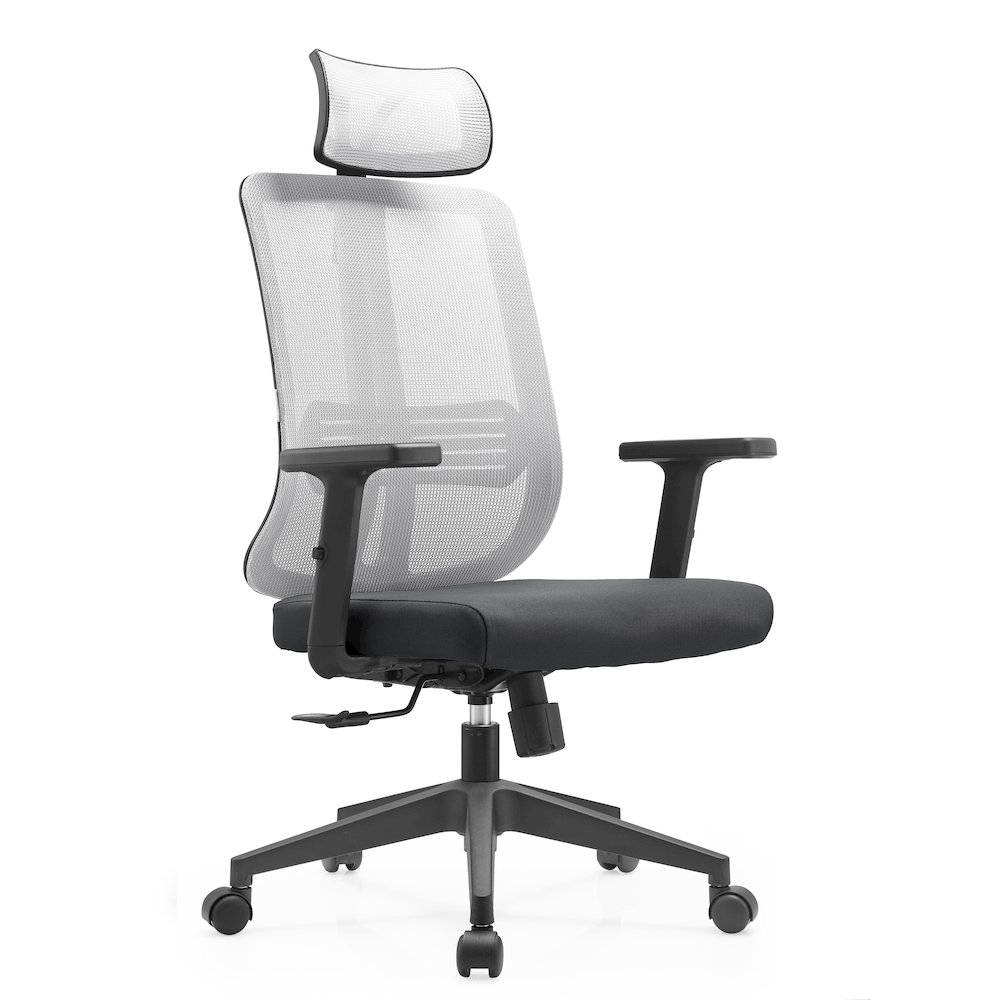 Office Nift Series Office Task Chair In White. Picture 3