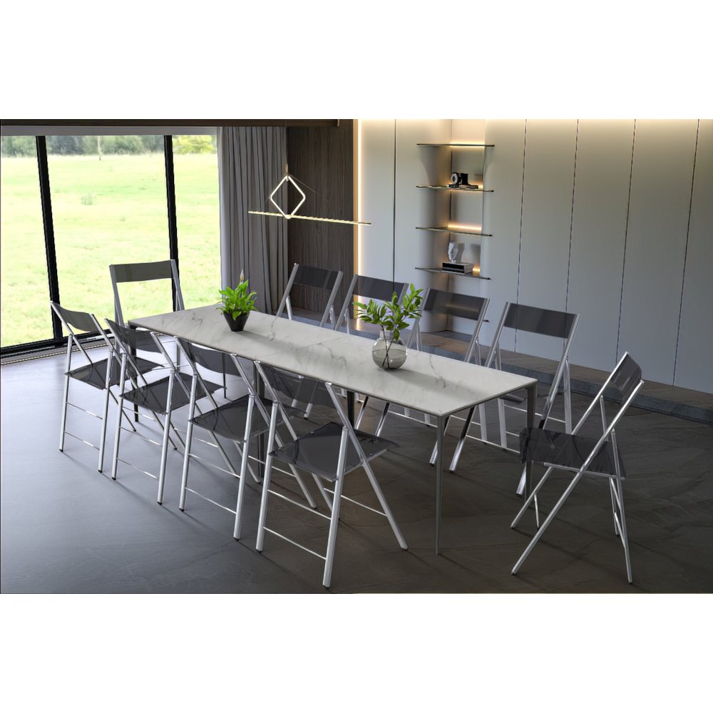Menno Modern Acrylic Folding Chair. Picture 5