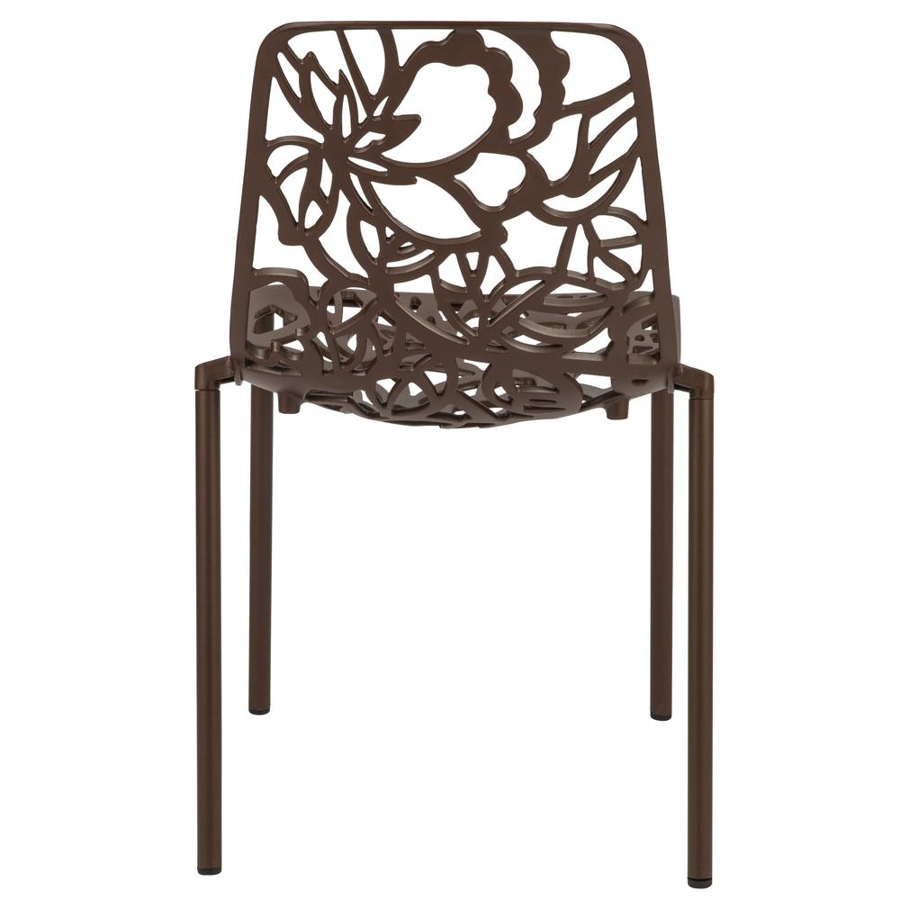 3-Piece Aluminum Outdoor Patio Dining Set with Table and 6 Stackable Chairs. Picture 3