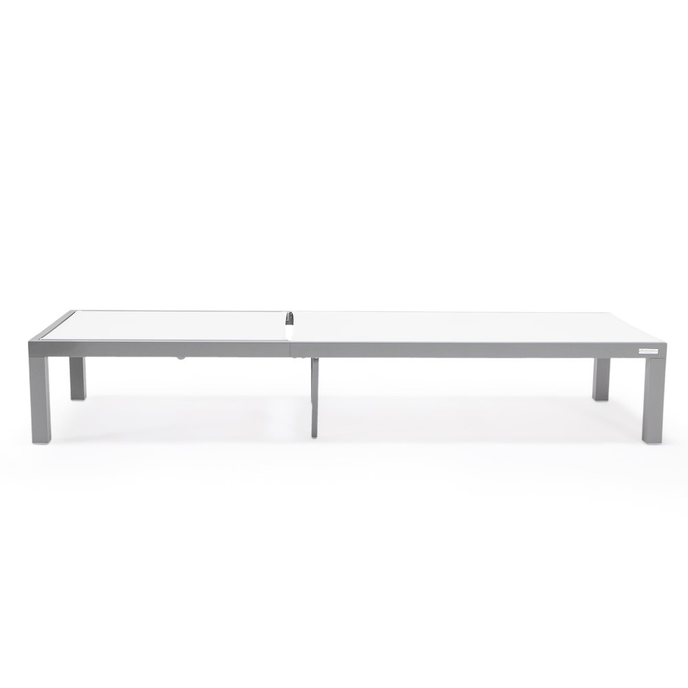 Marlin Modern Aluminum Outdoor Patio Chaise Lounge Chair. Picture 17