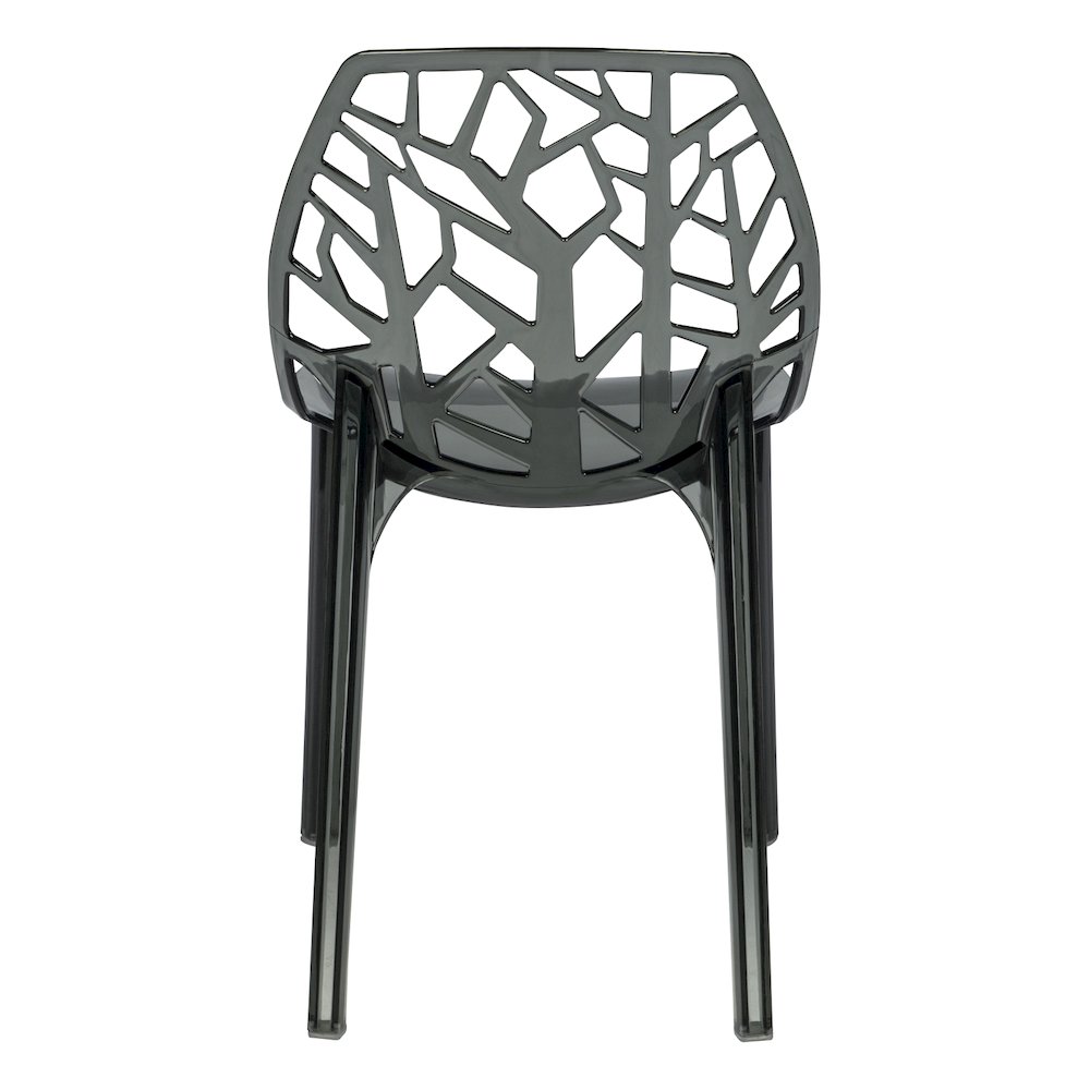 Cornelia Modern Spring Cut-Out Tree Design Stackable Dining Chair. Picture 5
