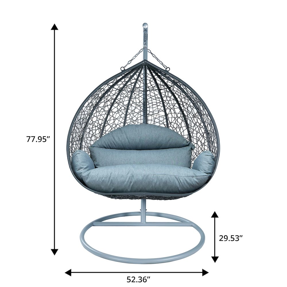 Recluse Collection Modern Outdoor Swing Chair. Picture 12