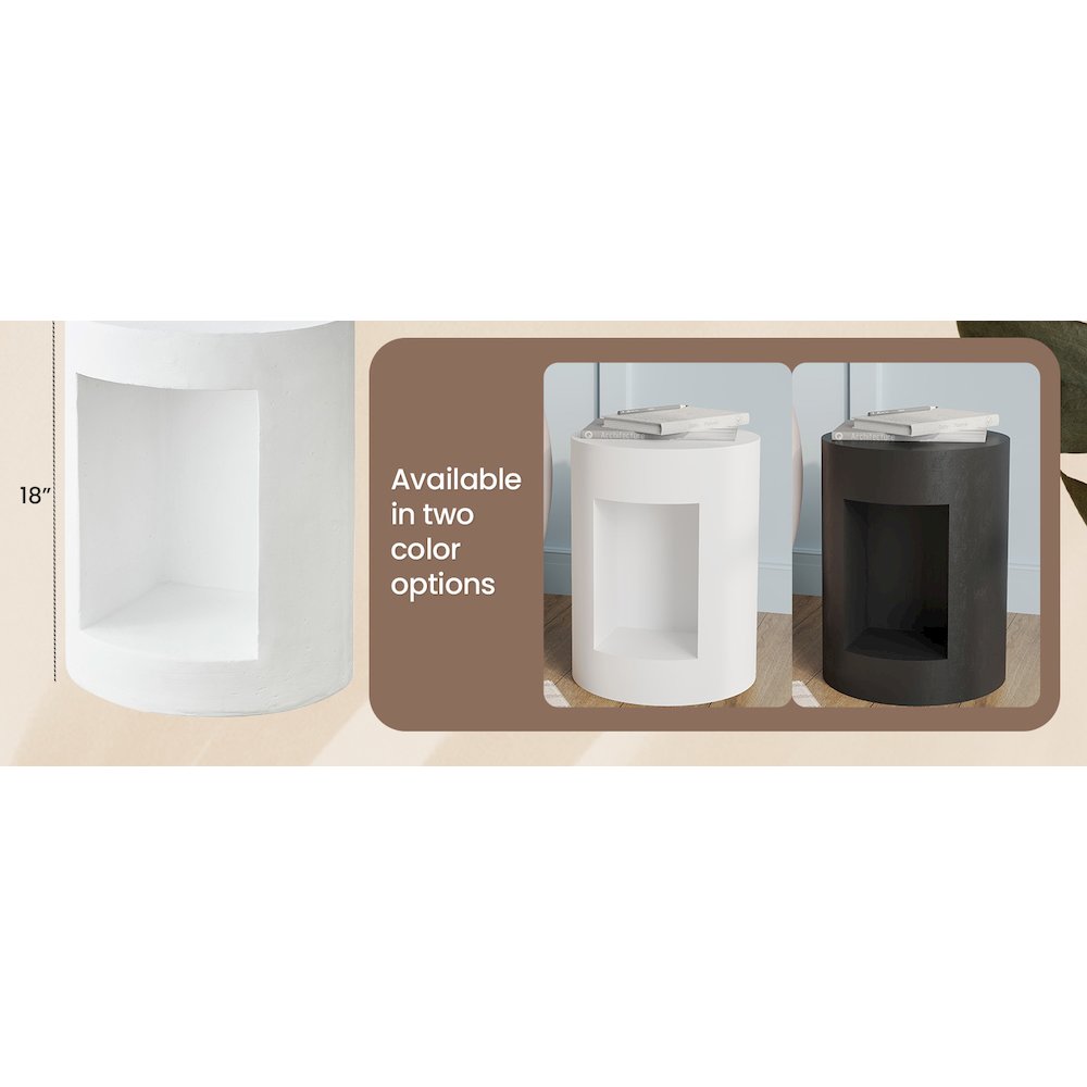 Modern Side End Table Nook Series In White. Picture 18