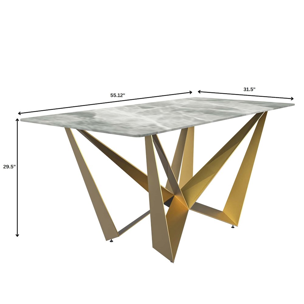 Nuvor Mid-Century Modern Dining Table. Picture 18