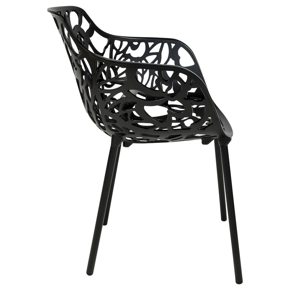 Modern Devon Aluminum Armchair, Set of 2. Picture 4