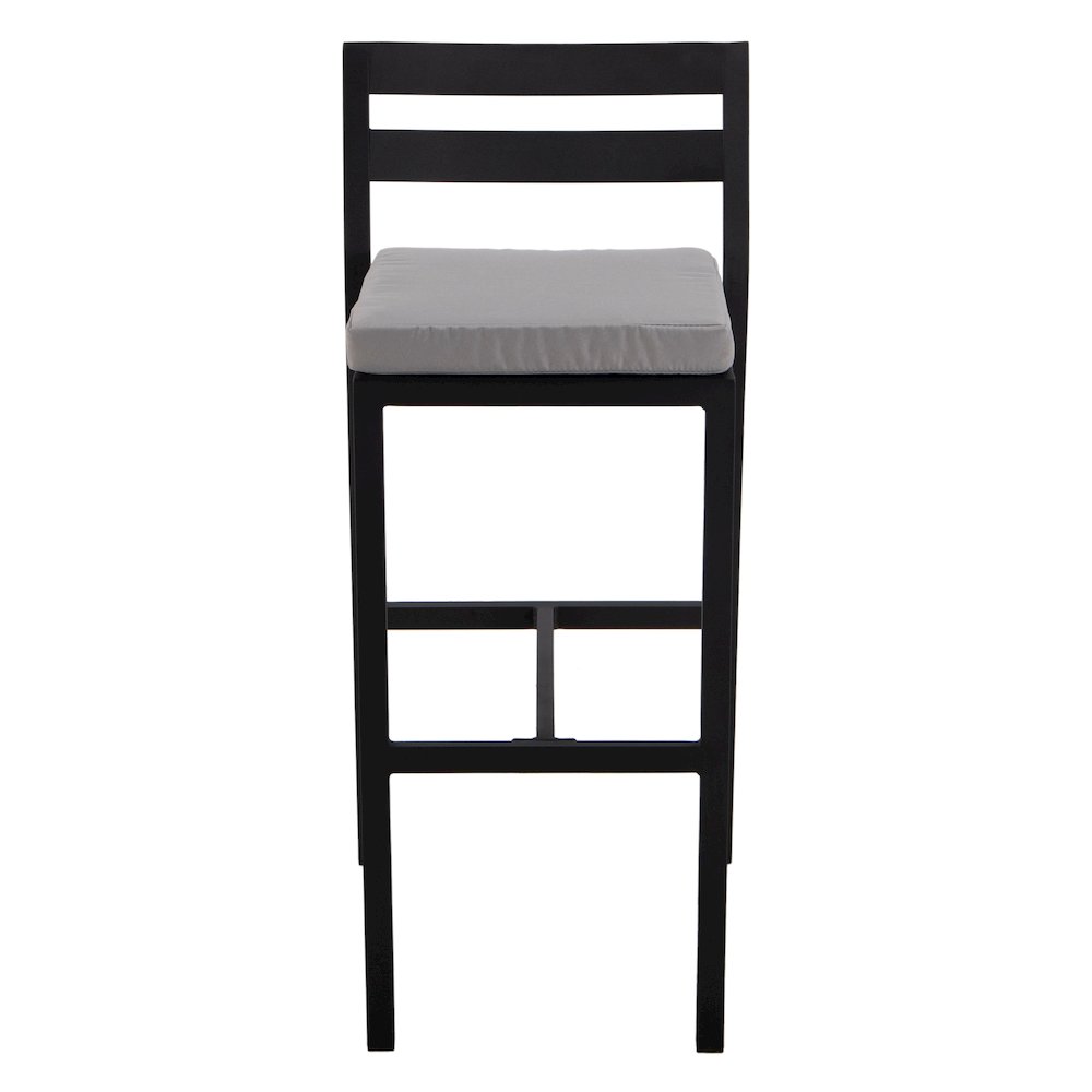 Chelsea Collection Modern Aluminum Outdoor Bar Chair. Picture 8
