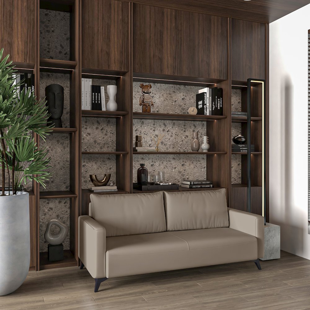 Inno Collection Three Seater Sofa In Taupe. Picture 3