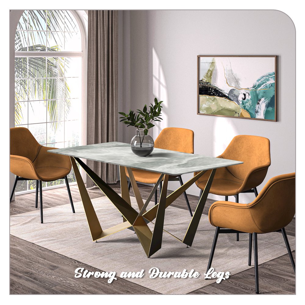 Nuvor Mid-Century Modern Dining Table. Picture 5