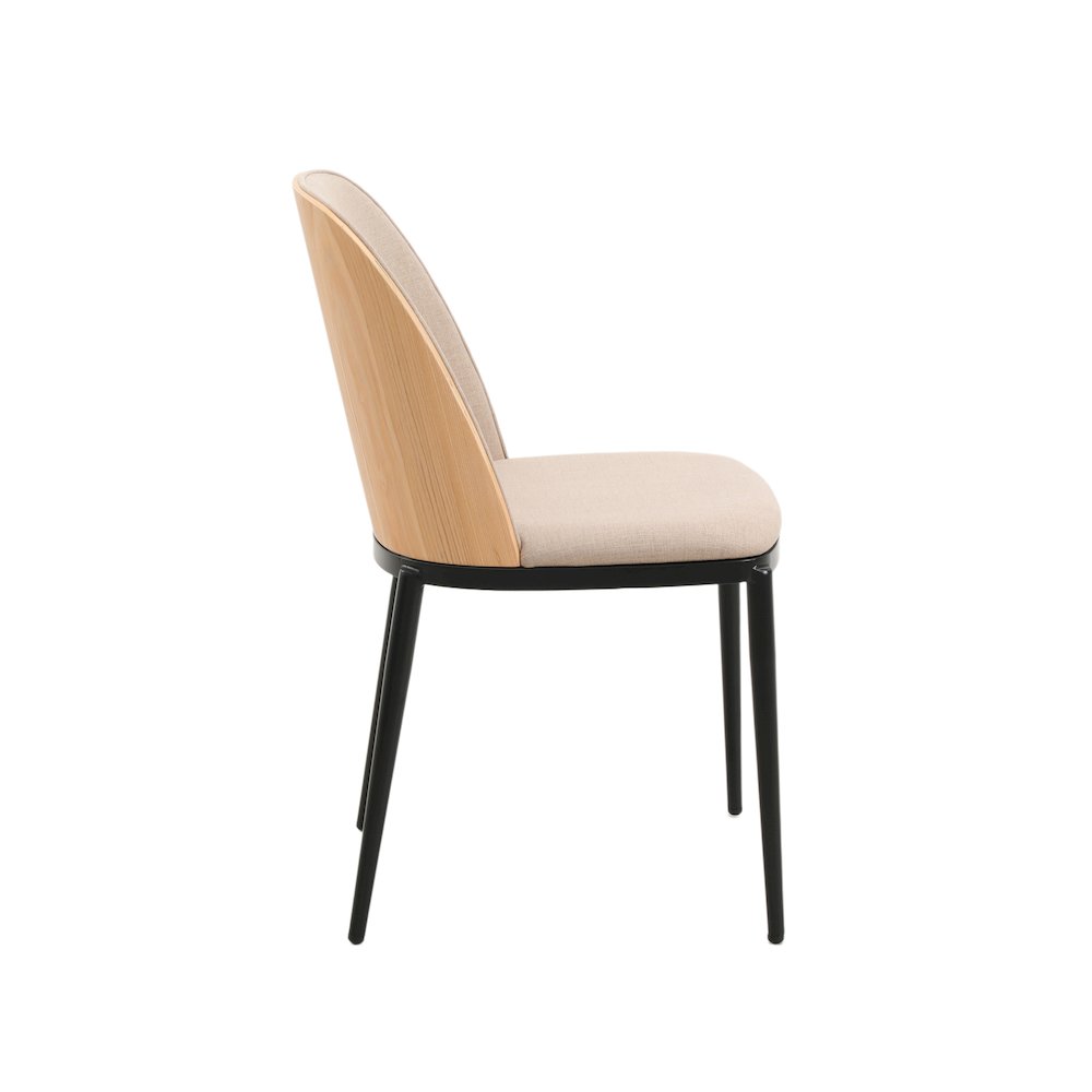 Tule Mid-Century Modern Dining Side Chair Set of 4. Picture 7