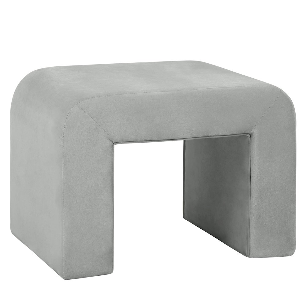 Vint 26” Bench Upholstered in Velvet Boucle. Picture 1