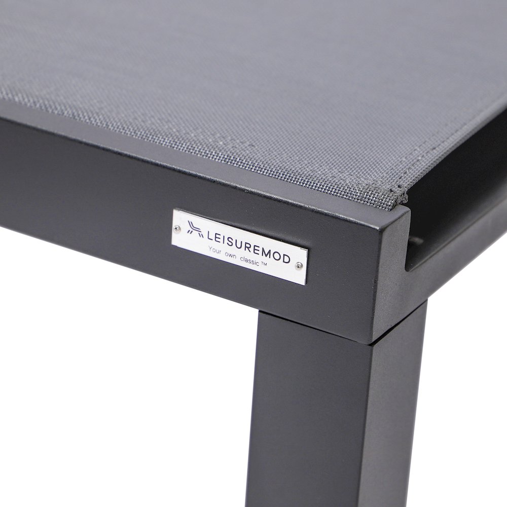 Marlin Patio Chaise Lounge Chair With Black Aluminum Frame. Picture 12