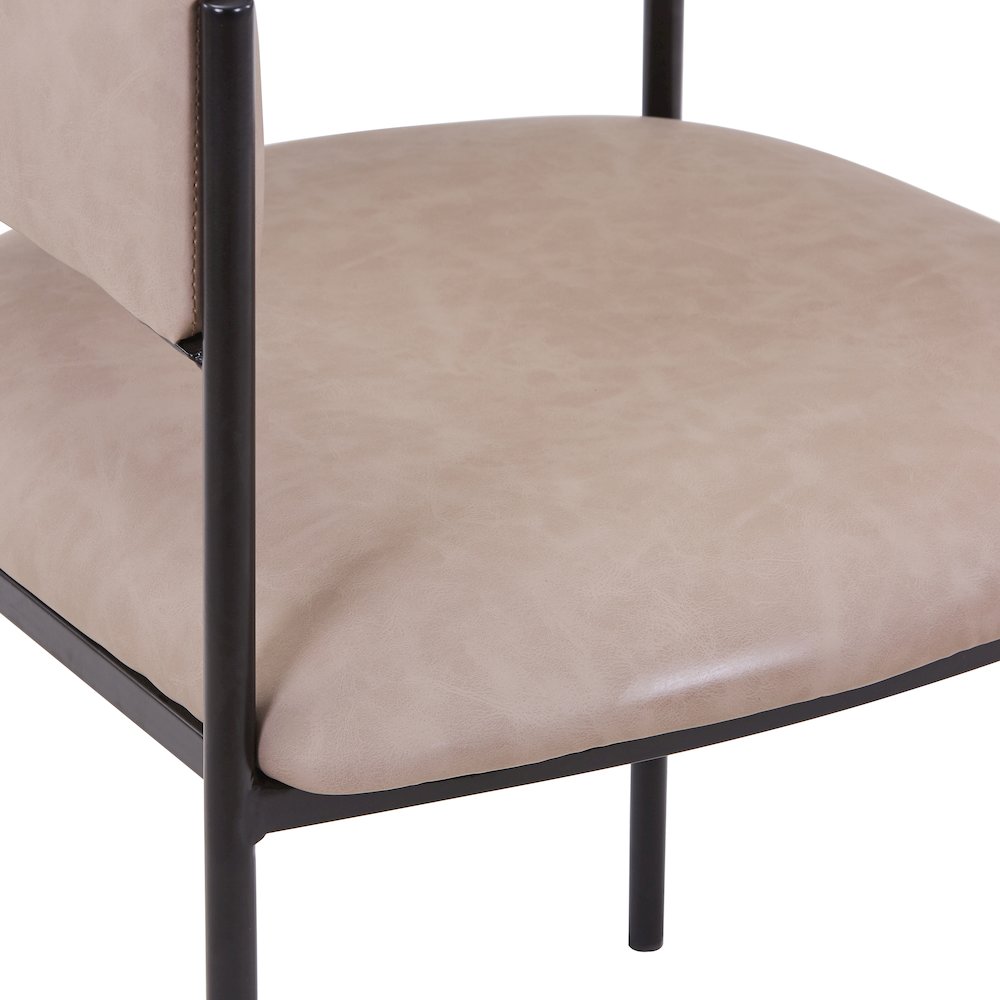 Cyril Collection Modern Chair in Taupe Set of 2. Picture 17