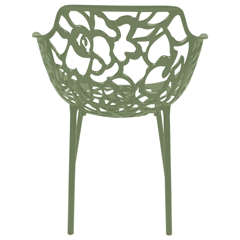 Modern Devon Aluminum Armchair, Set of 2. Picture 5