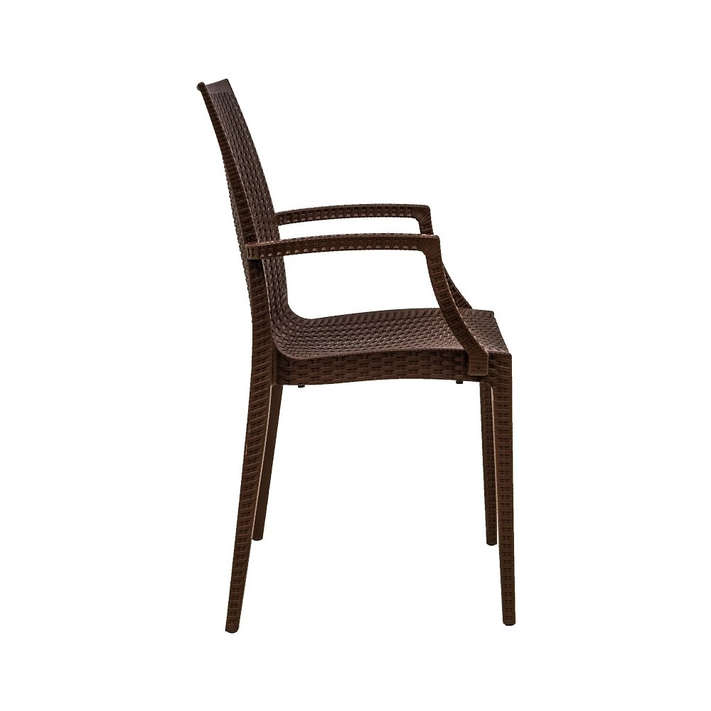 Weave Mace Indoor/Outdoor Chair (With Arms), Set of 4. Picture 4