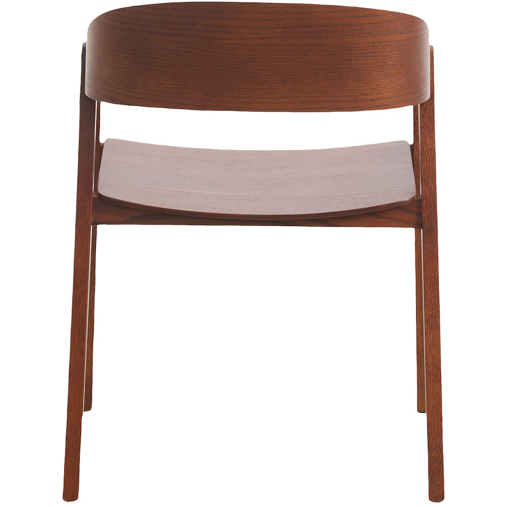 Rivo Collection Elegant Dining Chair in Dark Brown Wood. Picture 12