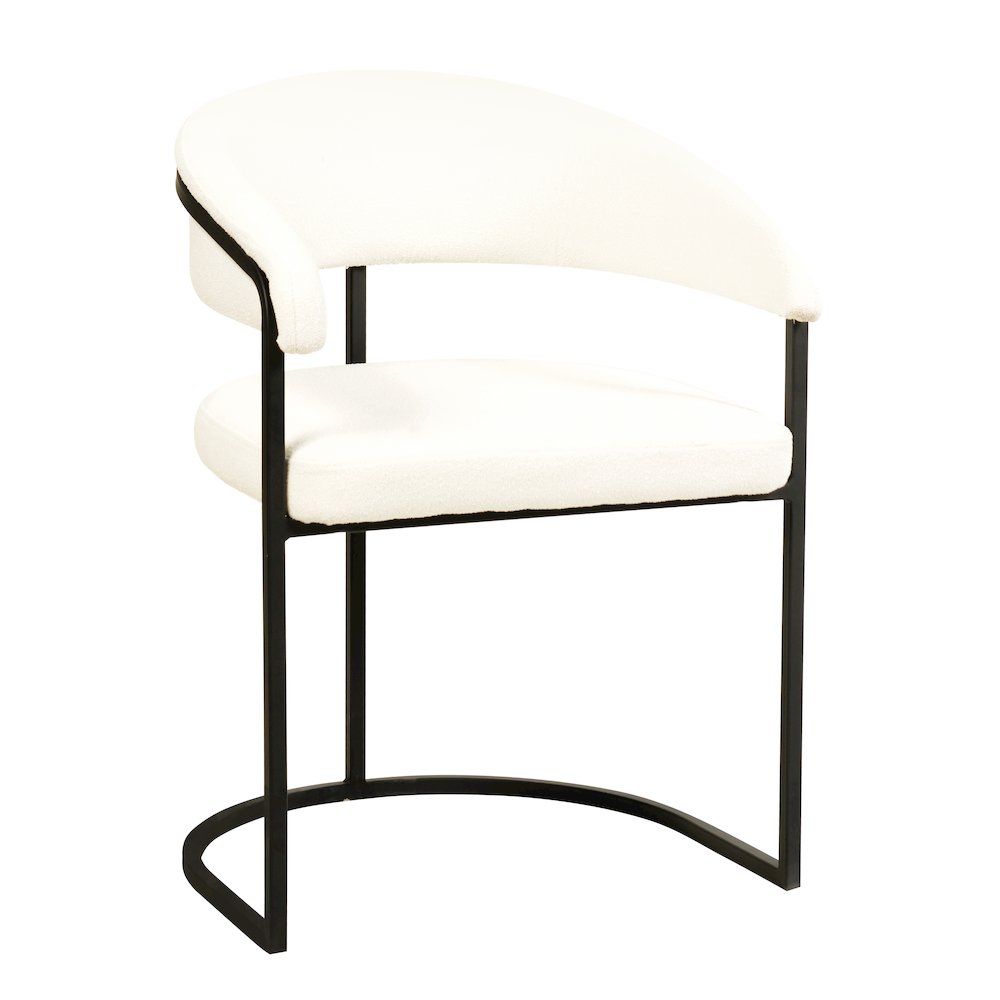 Aero Collection Modern Dining Chair in White Set of 4. Picture 3