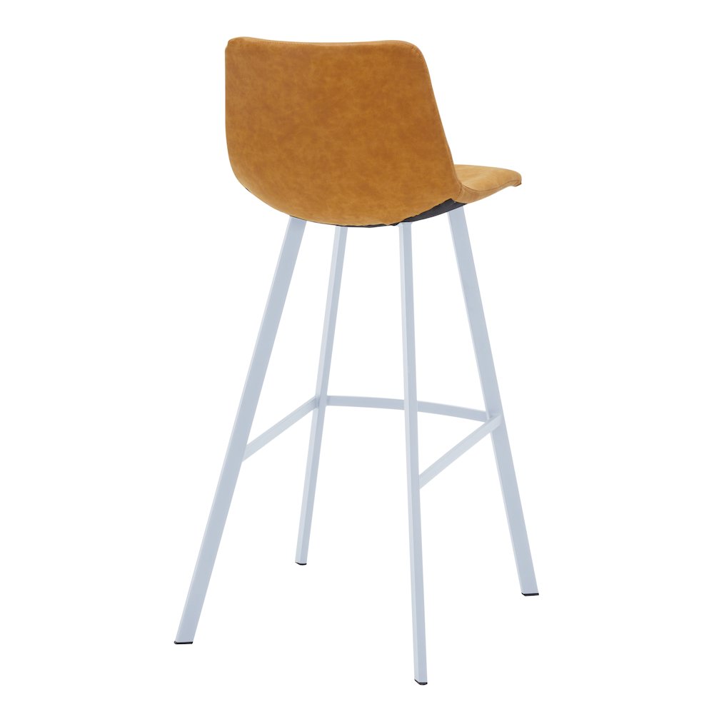 Elland - Bar stool - Light Brown - White Base. Picture 9