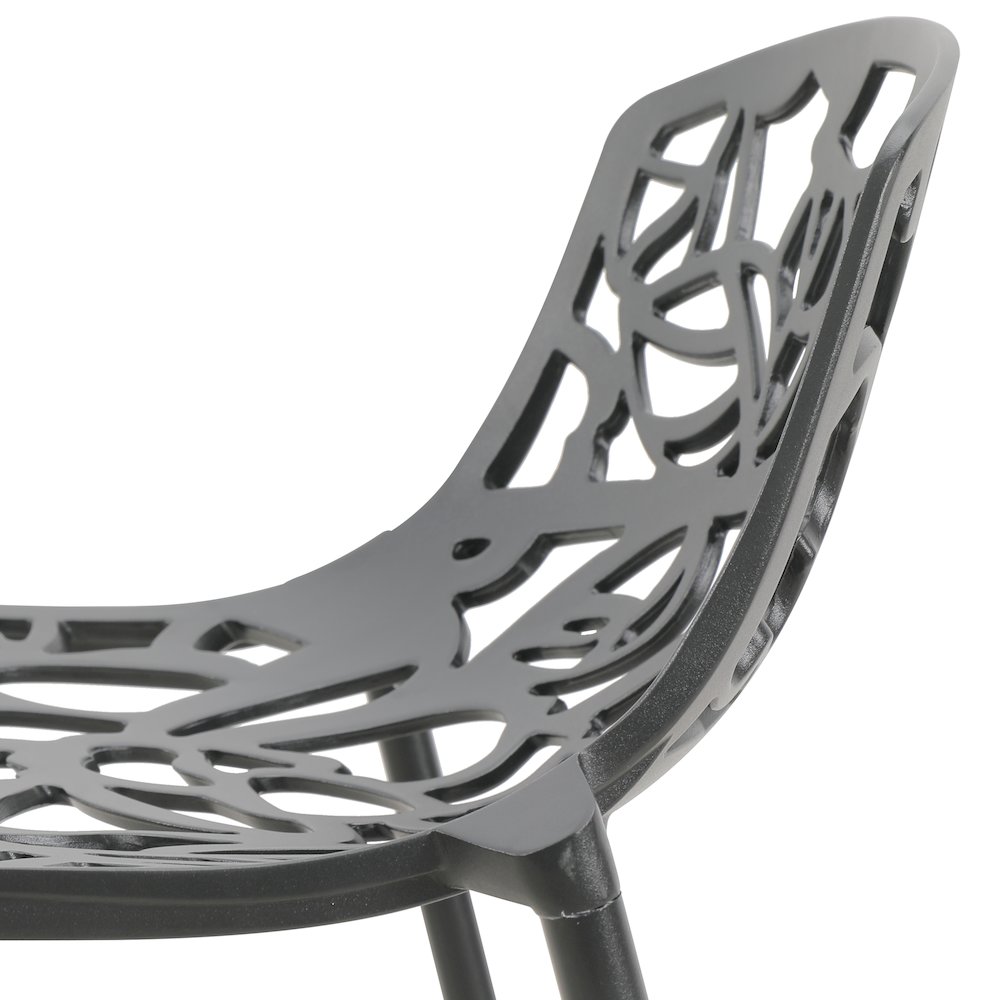 Devon Mid-Century Modern Aluminum Bar Stool. Picture 17